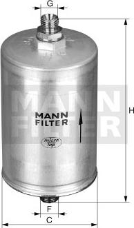 Mann-Filter WK 830/11 - Паливний фільтр autozip.com.ua