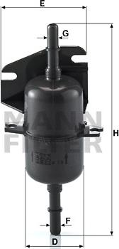 Mann-Filter WK 510 - Паливний фільтр autozip.com.ua