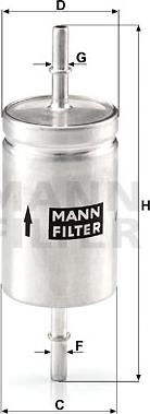Mann-Filter WK 512 - Паливний фільтр autozip.com.ua