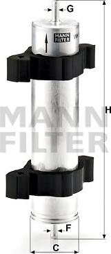 Mann-Filter WK 521/2 - Паливний фільтр autozip.com.ua