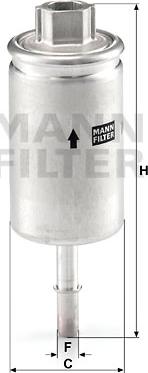 Mann-Filter WK 57 - Паливний фільтр autozip.com.ua