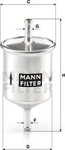 Mann-Filter WK 66 - Паливний фільтр autozip.com.ua