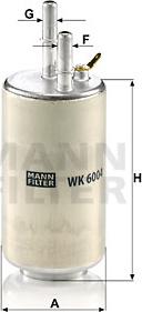 Mann-Filter WK 6004 - Паливний фільтр autozip.com.ua