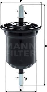 Mann-Filter WK 6013 - Паливний фільтр autozip.com.ua