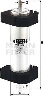 Mann-Filter WK 6021 - Паливний фільтр autozip.com.ua