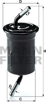 Mann-Filter WK 614/9 - Паливний фільтр autozip.com.ua