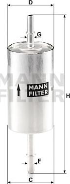 Mann-Filter WK 614/46 - Паливний фільтр autozip.com.ua