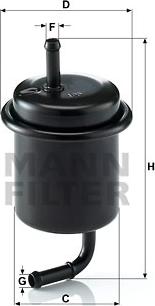 Mann-Filter WK 614/47 - Паливний фільтр autozip.com.ua