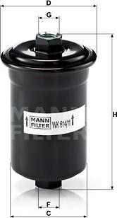 Mann-Filter WK 614/11 - Паливний фільтр autozip.com.ua
