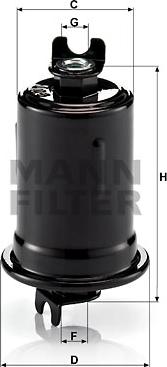 Mann-Filter WK 614/8 - Паливний фільтр autozip.com.ua