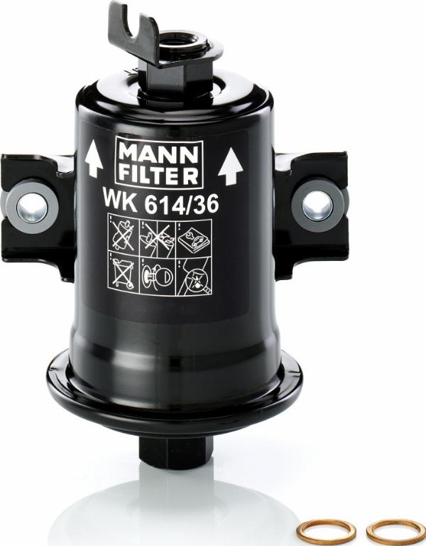 Mann-Filter WK 614/36 x - Паливний фільтр autozip.com.ua