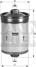 Mann-Filter WK 618/2 - Паливний фільтр autozip.com.ua