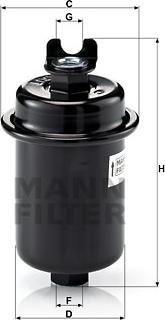 Mann-Filter WK 612/4 - Паливний фільтр autozip.com.ua