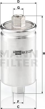 Mann-Filter WK 612/5 - Паливний фільтр autozip.com.ua