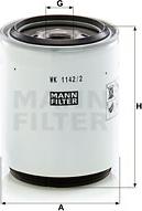 Mann-Filter WK 1142/2 x - Паливний фільтр autozip.com.ua