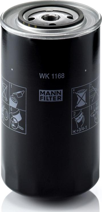 Mann-Filter WK 1168 - Паливний фільтр autozip.com.ua