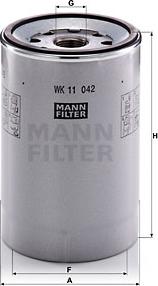 Mann-Filter WK 11 042 z - Паливний фільтр autozip.com.ua