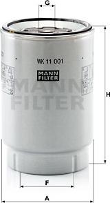 Mann-Filter WK 11 001 x - Паливний фільтр autozip.com.ua