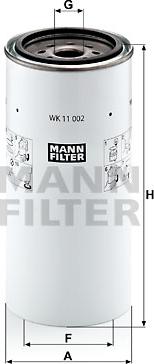 Mann-Filter WK 11 002 x - Паливний фільтр autozip.com.ua