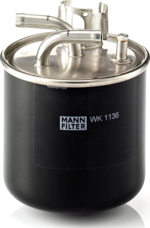 Mann-Filter WK 1136 - Паливний фільтр autozip.com.ua