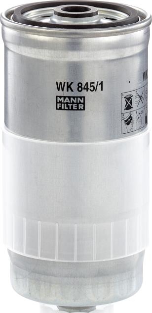 Mann-Filter WK 845/1 - Паливний фільтр autozip.com.ua