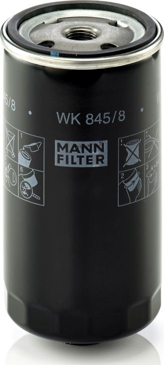 Mann-Filter WK 845/8 - Паливний фільтр autozip.com.ua