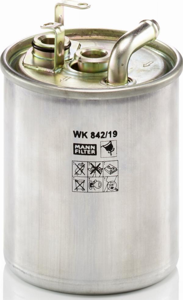 Mann-Filter WK 842/19 - Паливний фільтр autozip.com.ua
