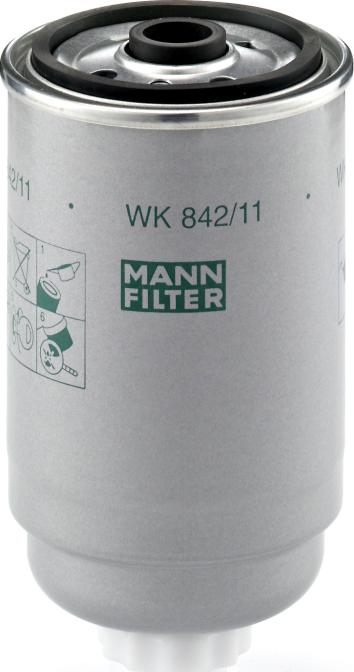 Mann-Filter WK 842/11 - Паливний фільтр autozip.com.ua