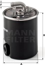 Mann-Filter WK 842/18 - Паливний фільтр autozip.com.ua