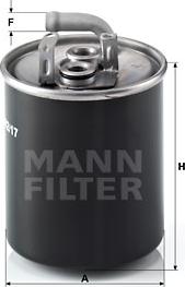 Mann-Filter WK 842/17 - Паливний фільтр autozip.com.ua