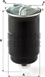 Mann-Filter WK 842/3 - Паливний фільтр autozip.com.ua