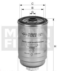 Mann-Filter WK 842/2 (10) - Паливний фільтр autozip.com.ua