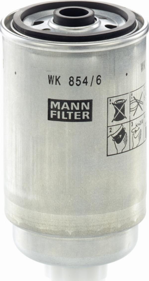 Mann-Filter WK 854/6 - Паливний фільтр autozip.com.ua