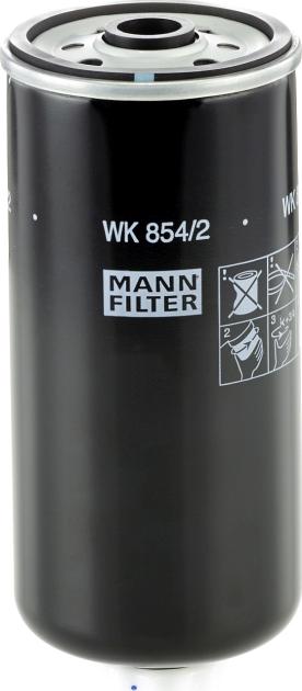 Mann-Filter WK 854/2 - Паливний фільтр autozip.com.ua