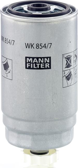 Mann-Filter WK 854/7 - Паливний фільтр autozip.com.ua