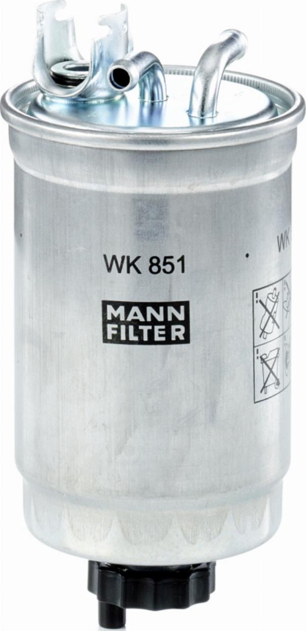 Mann-Filter WK 851 - Паливний фільтр autozip.com.ua