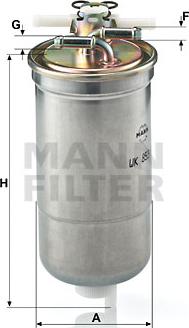 Mann-Filter WK 853/4 - Паливний фільтр autozip.com.ua