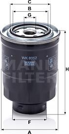 Mann-Filter WK 8052 z - Паливний фільтр autozip.com.ua