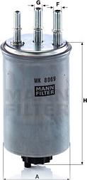 Mann-Filter WK 8069 - Паливний фільтр autozip.com.ua