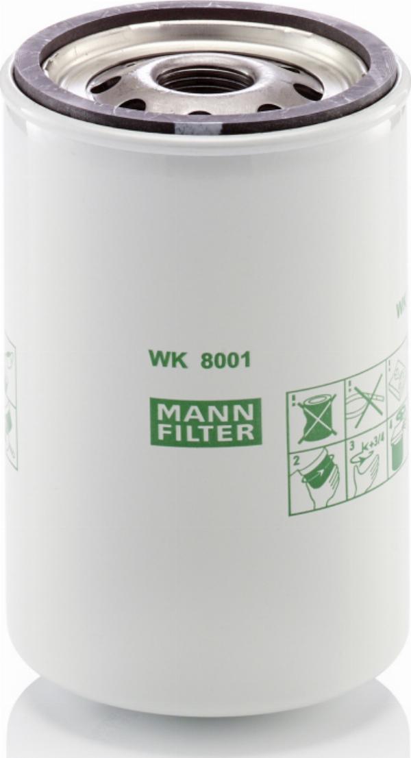 Mann-Filter WK 8001 - Паливний фільтр autozip.com.ua