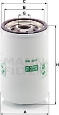Mann-Filter WK 8001 - Паливний фільтр autozip.com.ua