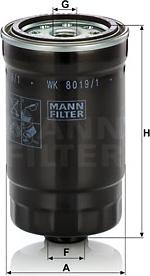 Mann-Filter WK 8019/1 - Паливний фільтр autozip.com.ua