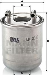 Mann-Filter WK 8016 x - Паливний фільтр autozip.com.ua