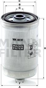 Mann-Filter WK 8030 - Паливний фільтр autozip.com.ua