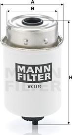 Mann-Filter WK 8190 - Паливний фільтр autozip.com.ua