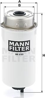 Mann-Filter WK 8193 - Паливний фільтр autozip.com.ua