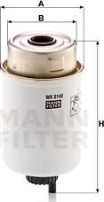 Mann-Filter WK 8140 - Паливний фільтр autozip.com.ua