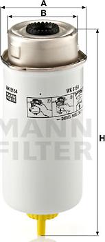 Mann-Filter WK 8154 - Паливний фільтр autozip.com.ua