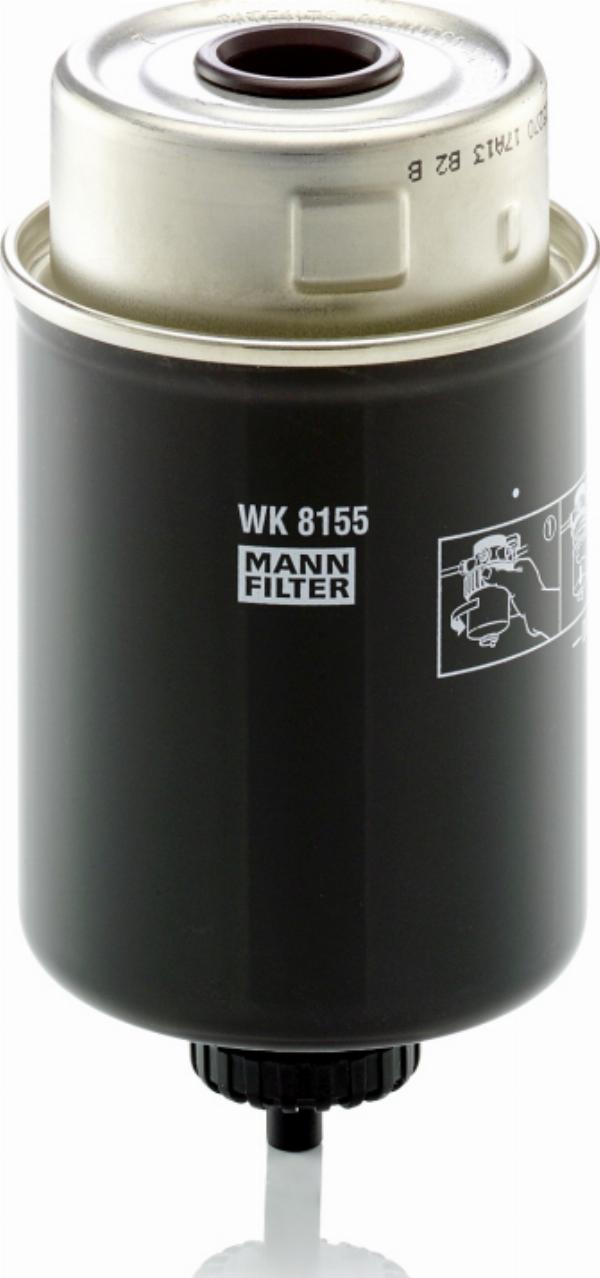 Mann-Filter WK 8155 - Паливний фільтр autozip.com.ua