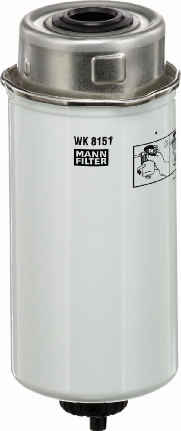Mann-Filter WK 8151 - Паливний фільтр autozip.com.ua